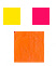 Orange mixture made from Cadmium Yellow Light and Permanent Rose