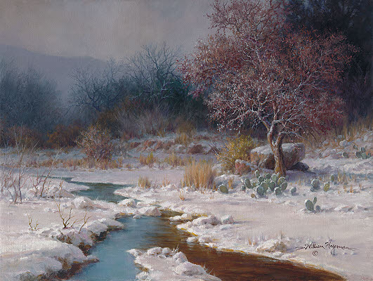 snow painting giclee on canvas by William Hagerman